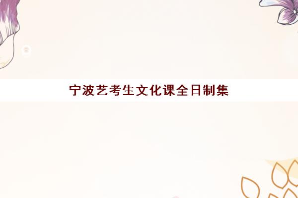 宁波艺考生文化课全日制集训营哪家口碑好？2025年最新权威排名、择校指南与成功案例解析