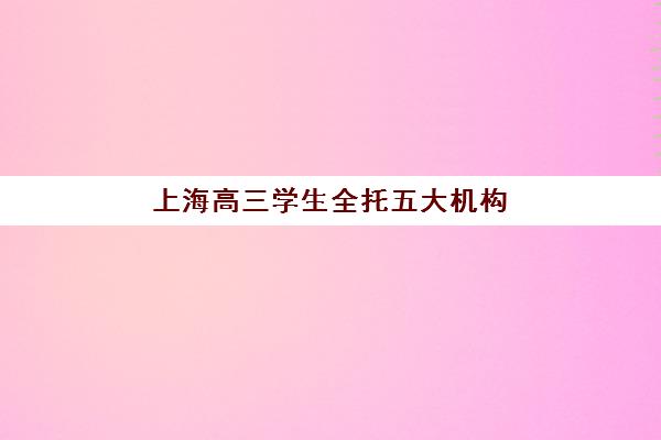 上海高三学生全托五大机构服务案例集如何获取？2025年最新真实案例解析与择校全指南