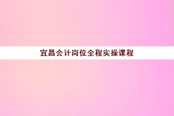 宜昌会计岗位全程实操课程培训排名第一的学校如何科学选择？2025年权威TOP5排名解析、择校指南与成功策略