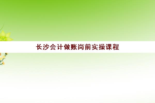 长沙会计做账岗前实操课程确认现场确认时间是几点？2025年各机构时间安排与报名流程全指南