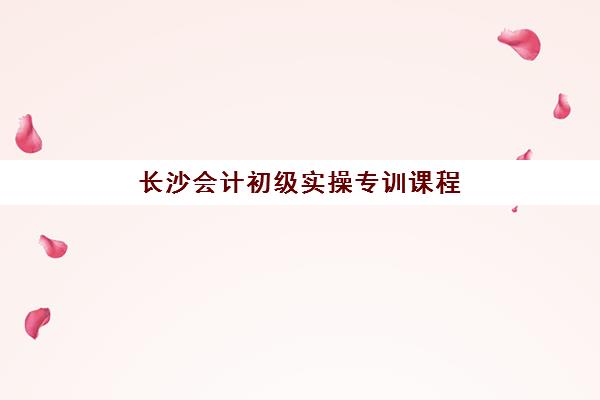 长沙会计初级实操专训课程时间2025具体时间如何安排最合理？全年课程表、报名节点与学习计划全攻略