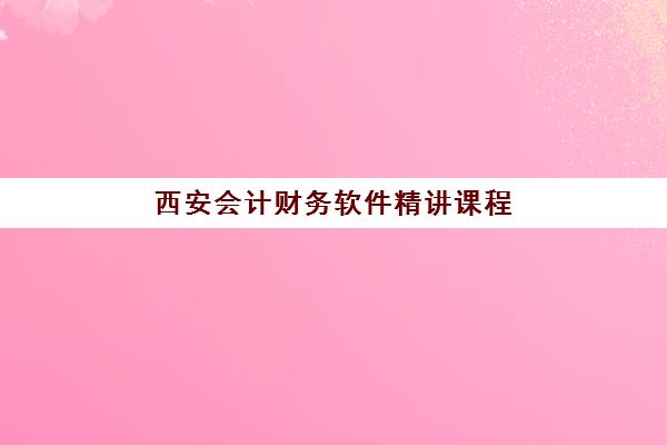 西安会计财务软件精讲课程研究生培训班排名机构如何选择？2025年最新前十榜单与科学择校全攻略