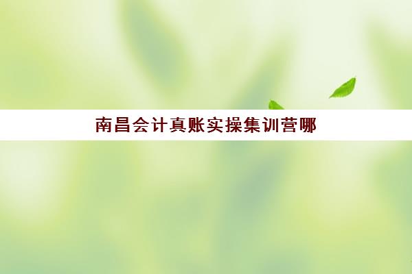 南昌会计真账实操集训营哪家口碑好一点？2025年最新排名榜单与择校全攻略