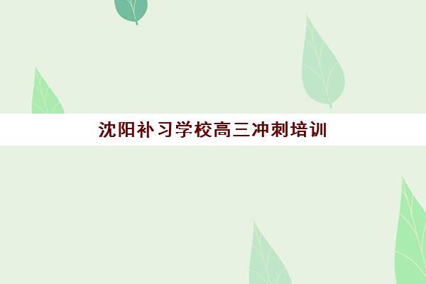 沈阳补习学校高三冲刺培训机构寄宿基地有哪些?2025年最新权威排名榜单与一站式科学择校全攻略深度解析 沈阳补习学校高三冲刺培训机构寄宿基地有哪些?2025年最新权威排名榜单与一站式科学择校全攻略深度解析