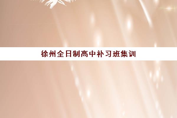 徐州全日制高中补习班集训营哪个好？2025年最新十大机构综合评测与择校指南