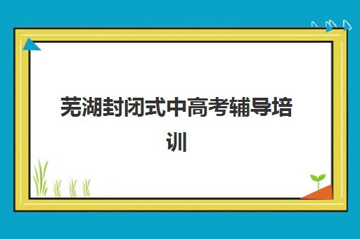 芜湖封闭式中高考辅导培训信息确认时间是几点？2025年最新确认流程、各校时间安排与成功报名全指南