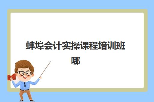 蚌埠会计实操课程培训班哪个最好一点？2025年最新排名解析与择校指南