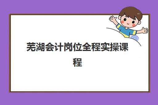 芜湖会计岗位全程实操课程培训机构有哪些学校如何选择？2025年最新名单、各校特色与择校指南全解析