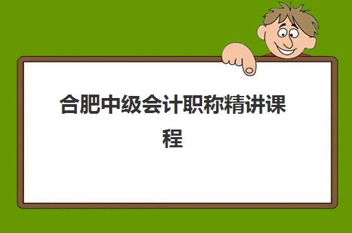 合肥中级会计职称精讲课程专项机构竞争力排行如何？2025年最新Top5实力对比、课程特色与择校指南