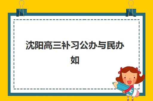 沈阳高三补习公办与民办如何选择？2025年服务全方位对比与择校指南