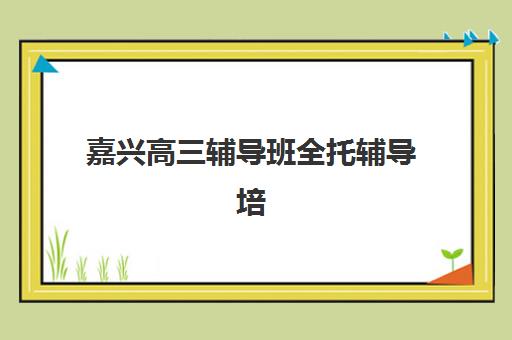 嘉兴高三辅导班全托辅导培训机构有哪些学校？2025年最新排名榜单、择校指南与成功案例全解析