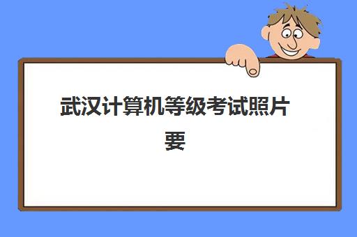 武汉计算机等级考试照片要求详解：2025年最新官方标准、手机制作教程与审核通过全指南