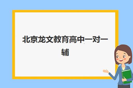 北京龙文教育高中一对一辅导价格详解，助力高中生高效学习的费用与价值分析