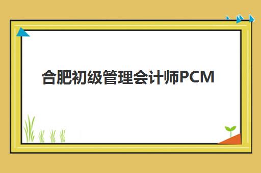 合肥初级管理会计师PCMA网络课程培训机构哪个比较好一点？2025年课程价格、通过率与机构选择全攻略